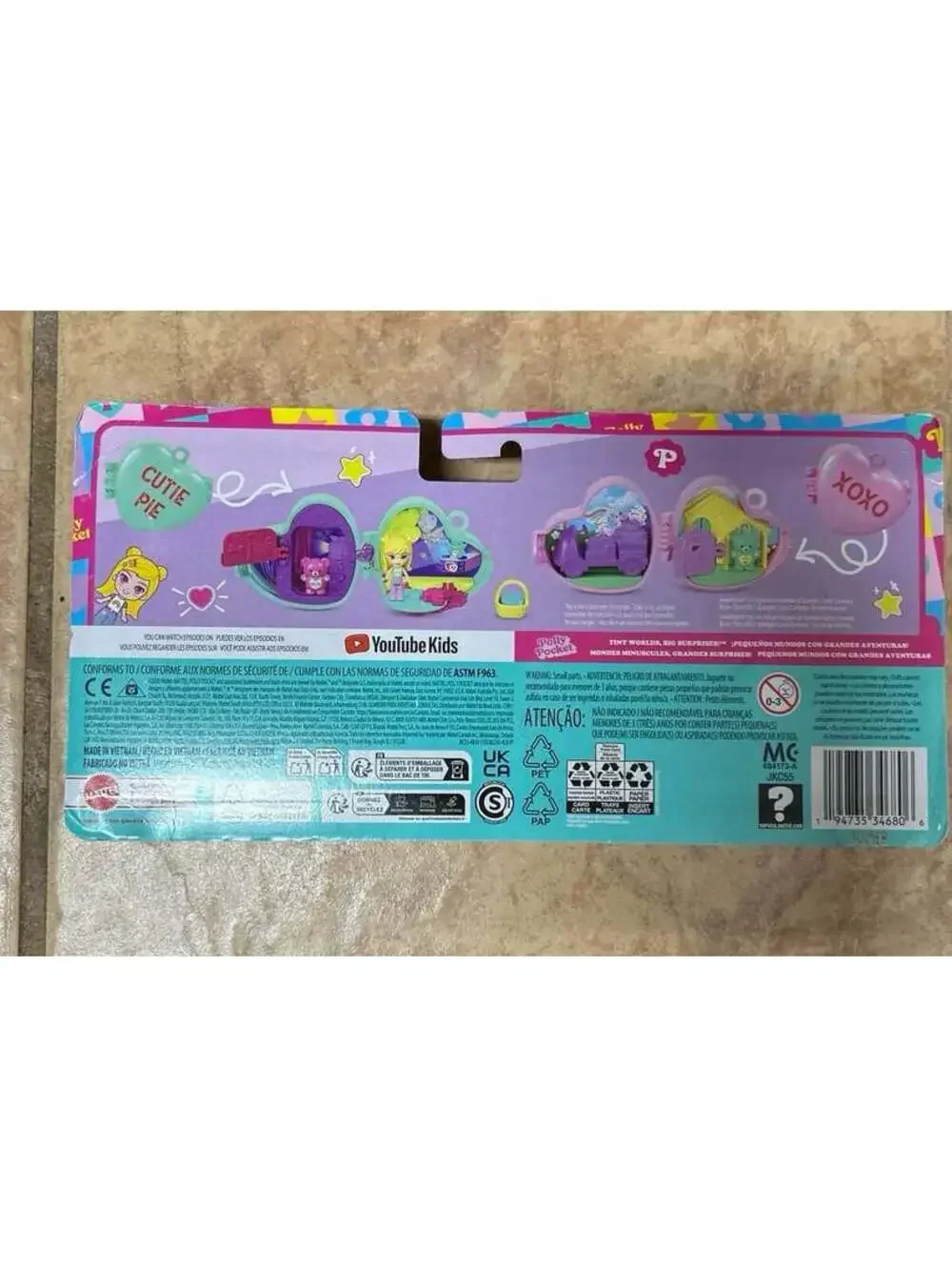 Polly Pocket Sweethearts Valentine Compact Playset NEW SEALED Mattel
